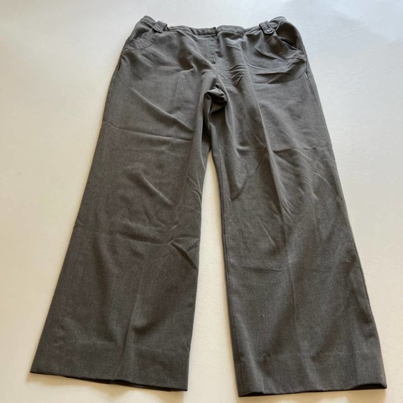 Larry Levine Stretch Gray Career Pants 14 - Picture 1 of 7